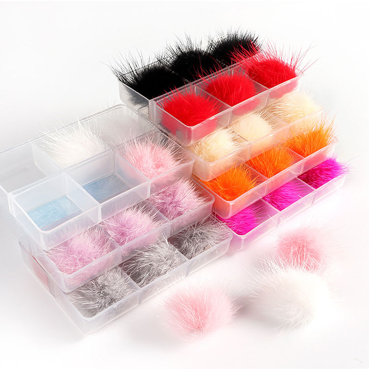 6pcs Box 3d Sofy Magnetic Pom Pom ສໍາລັບເລັບ