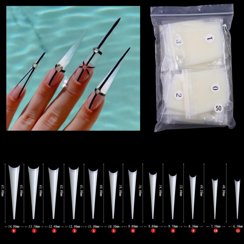 Acrylic False Nails ເຄັດລັບ ABS