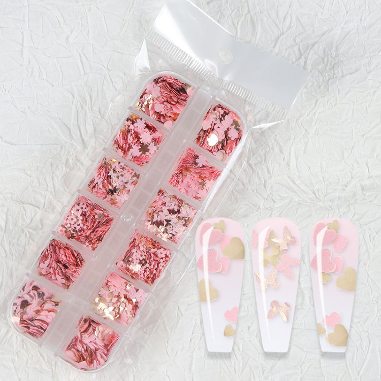 ດອກໄມ້ເລັບ Glitter Sequins