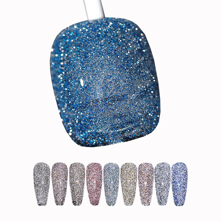 ສີ Glitter ປ່ຽນແປງໂປໂລຍ gel
