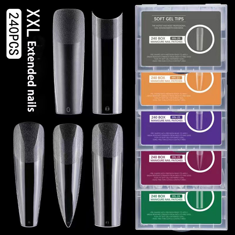 Long Full Cover soft gel ເຄັດລັບເລັບ