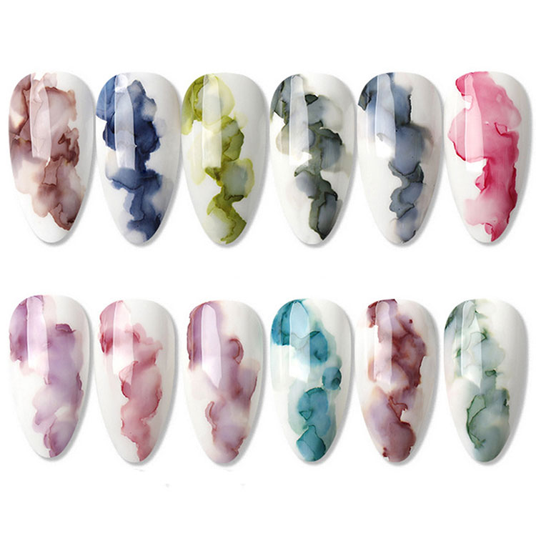 marble varnish gel blooming gel